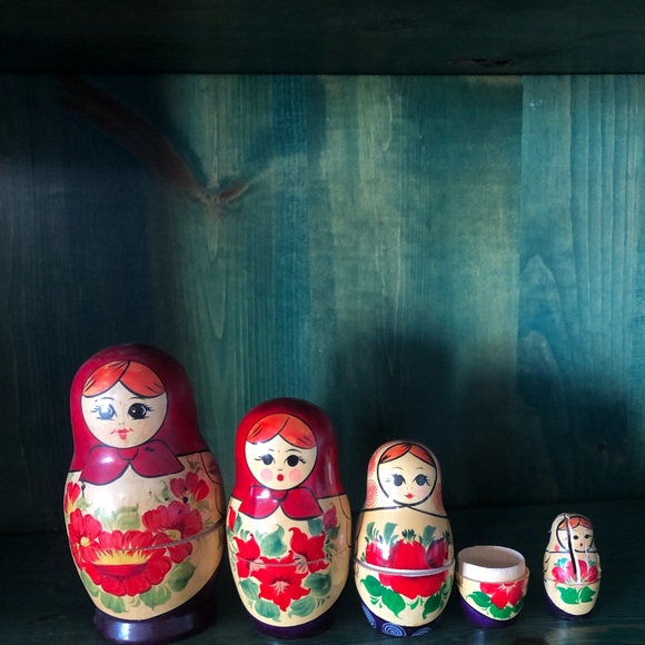 Matrushka Doll Wooden Russian Dolls - Picture 2 of 10